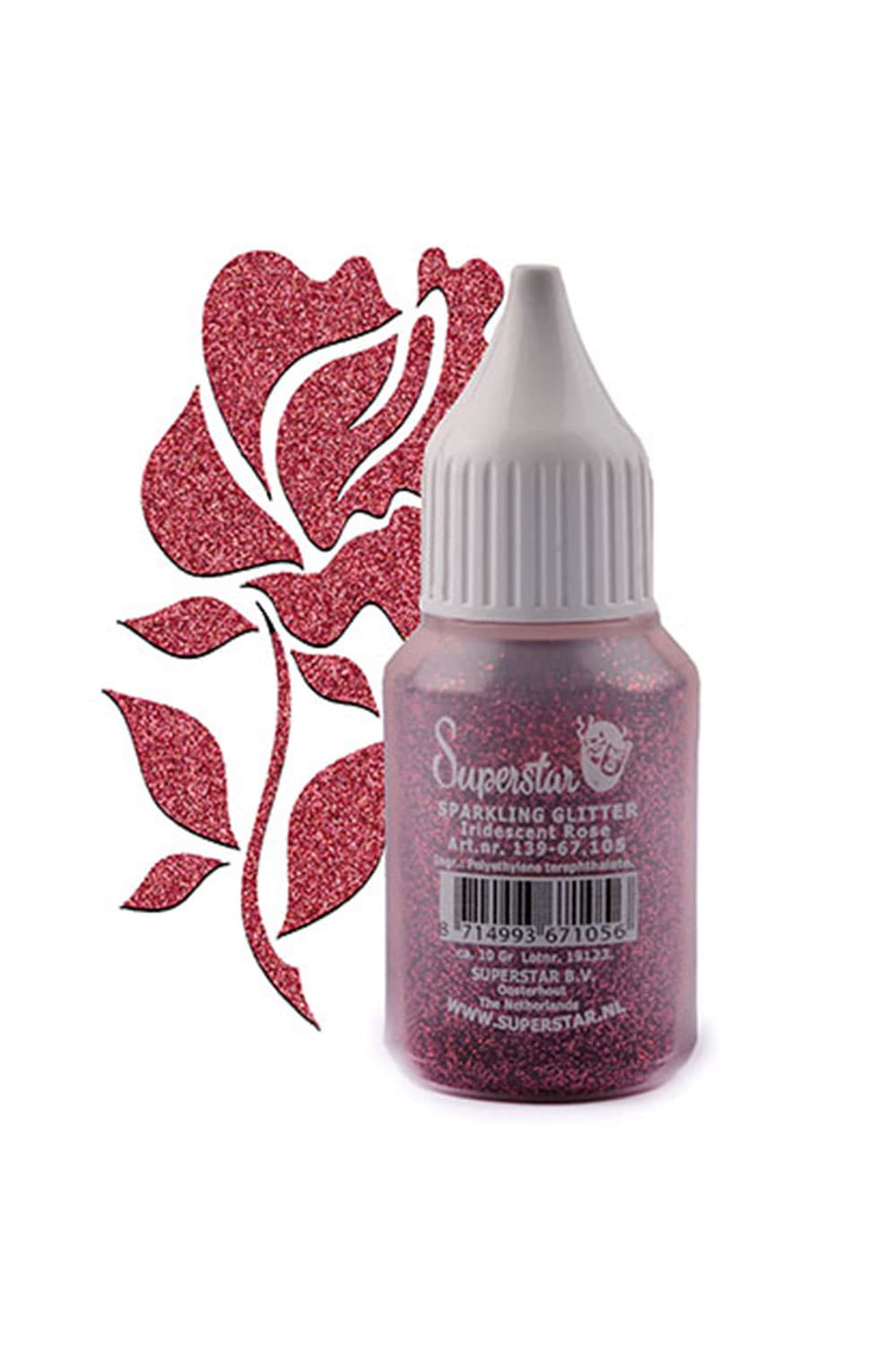Glitter puffer Rose