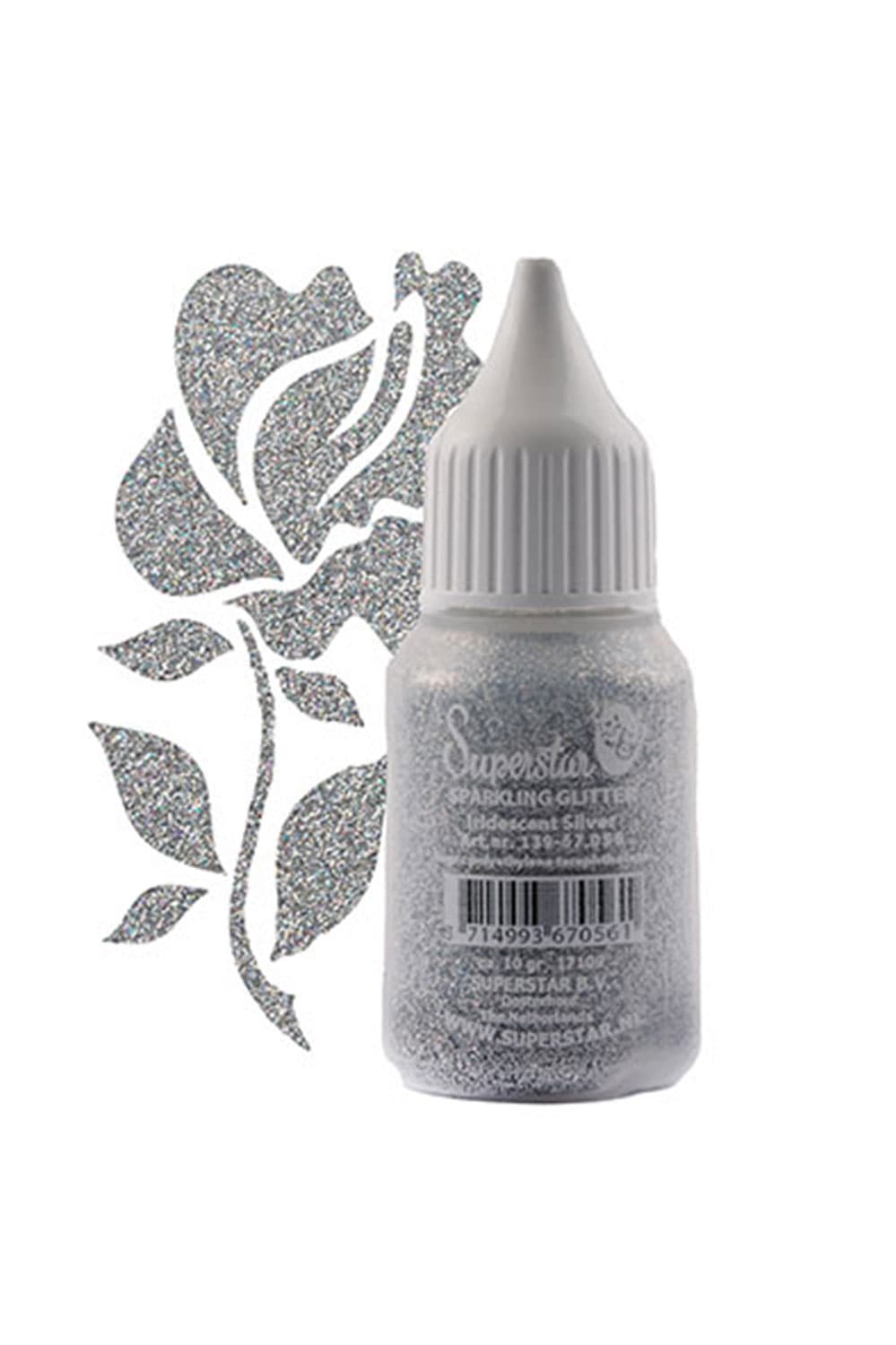 Glitter puffer Silver