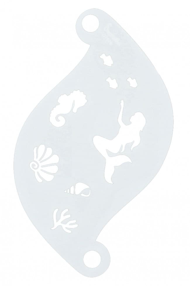 Schminksjabloon Mermaid