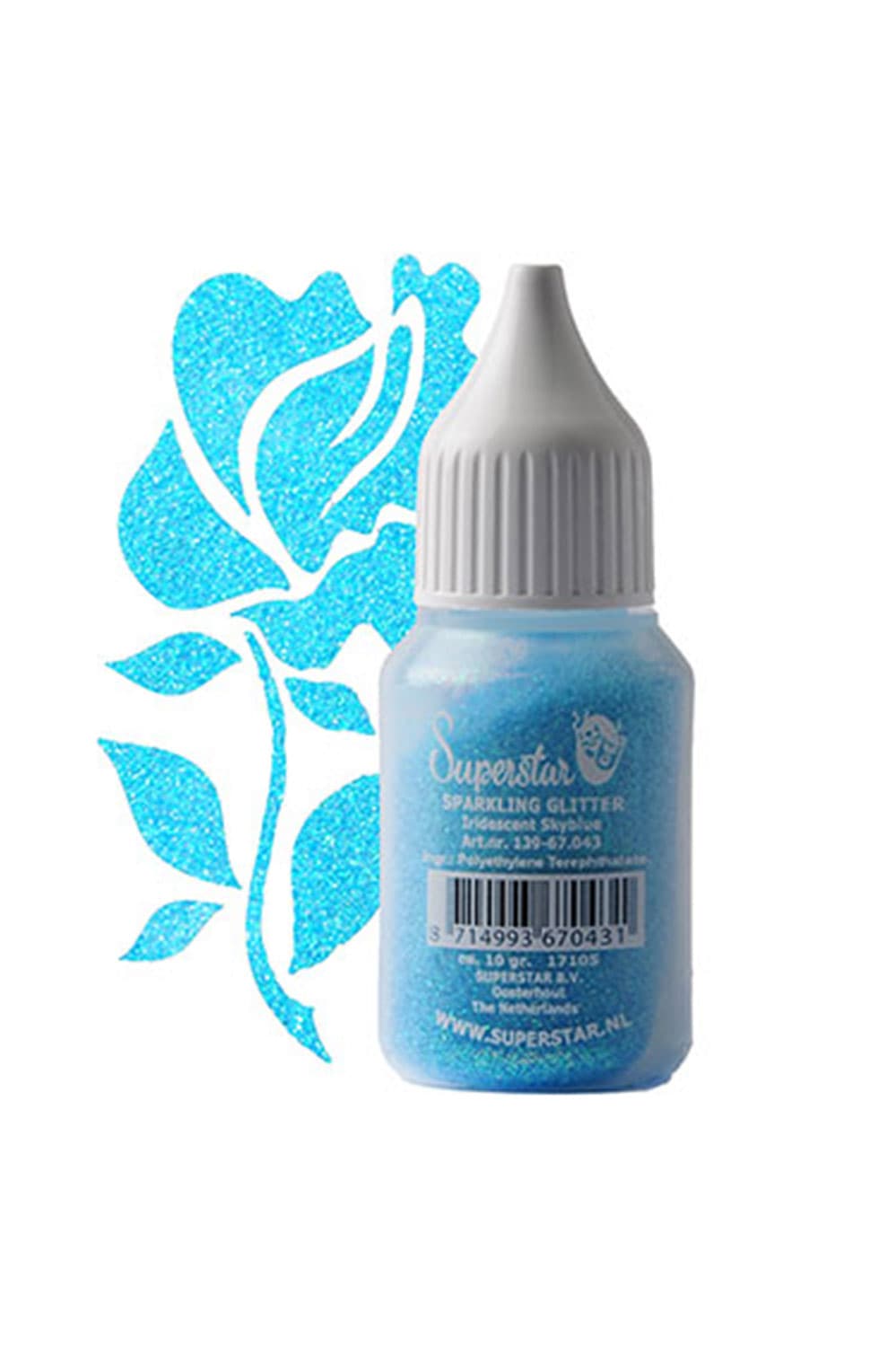 Glitter puffer Sky Blue