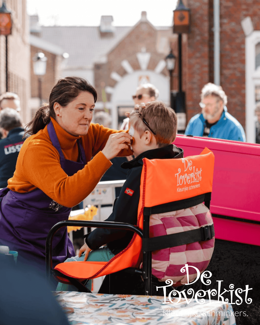 Schminken op een bedrijfsevenement Schminken op een bedrijfsevenement