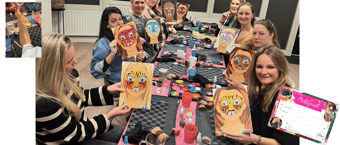 Schminkworkshop op locatie door De Toverkist