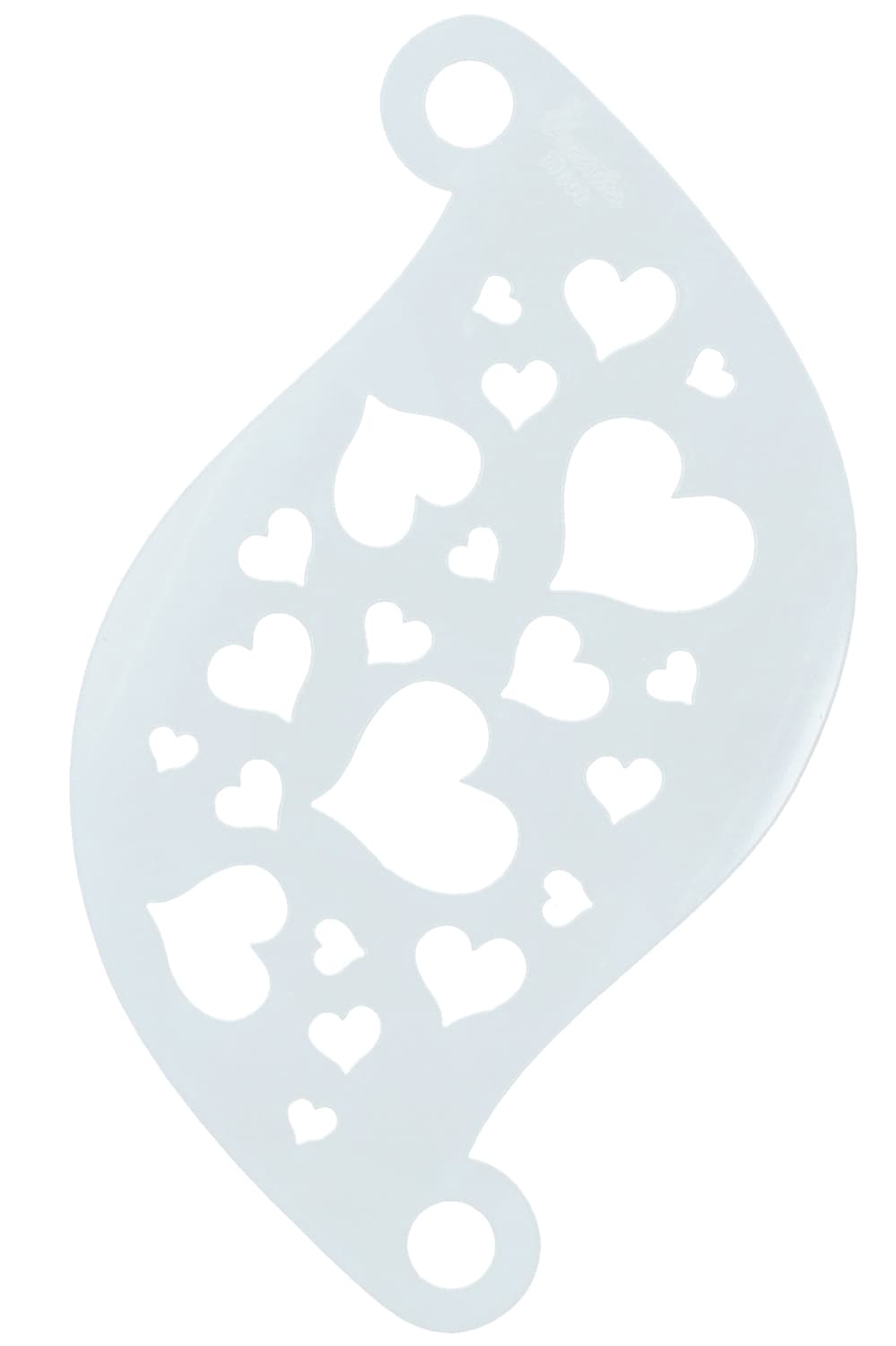 Schminksjabloon Hearts Schminksjabloon Hearts