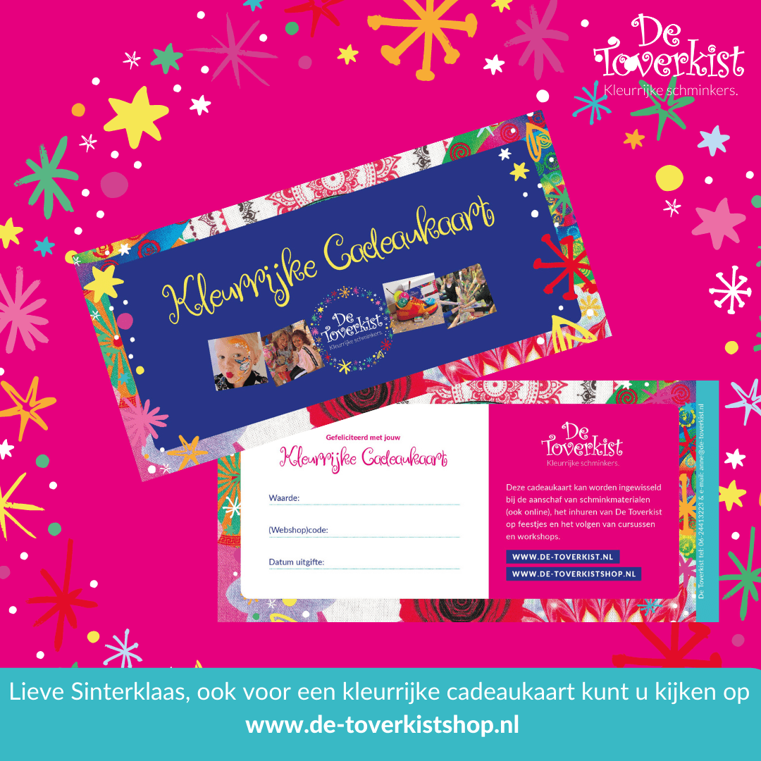 Kleurrijke cadeaukaart Kleurrijke cadeaukaart
