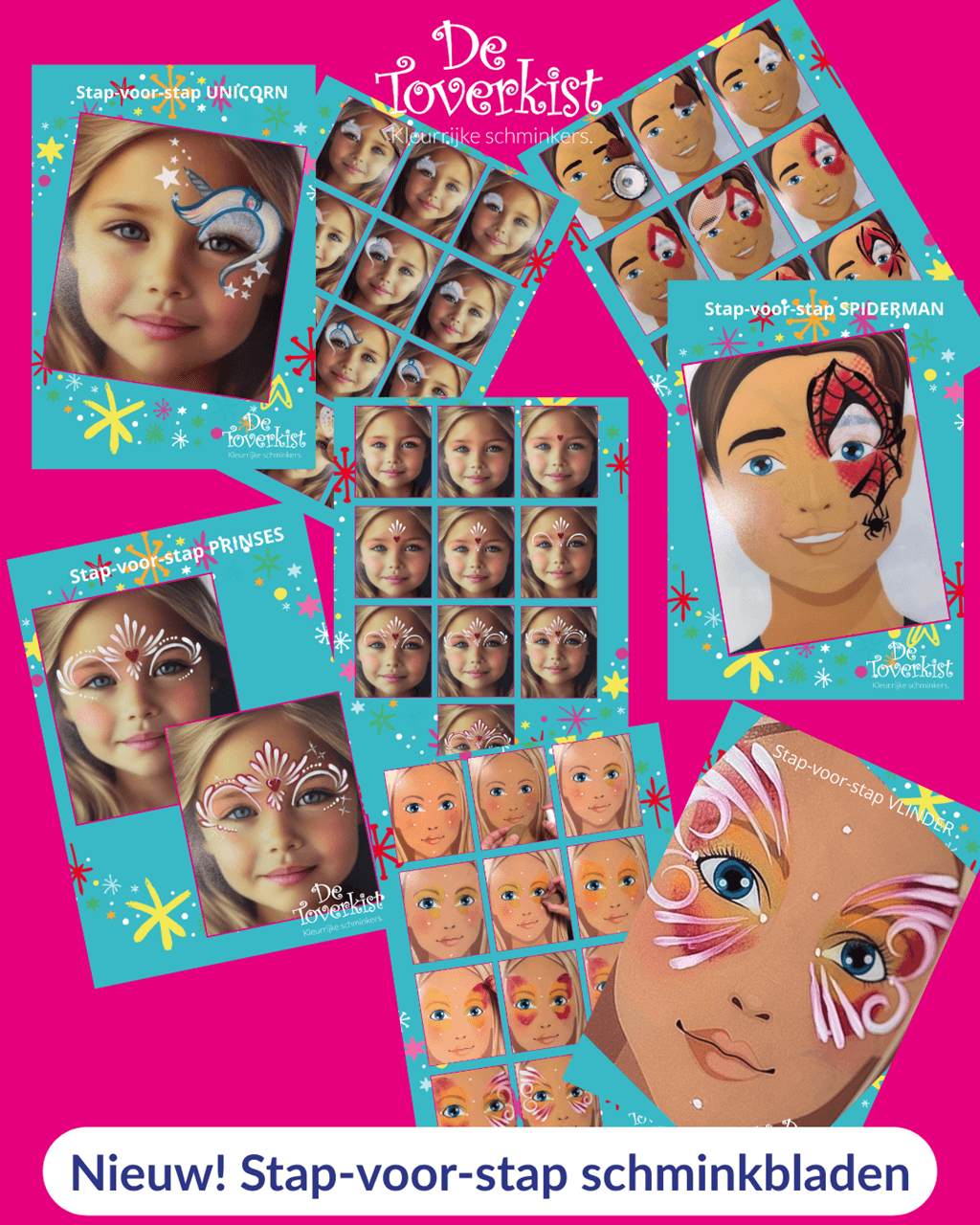 Stap-voor-stap schminkblad Prinses Stap-voor-stap schminkblad Prinses